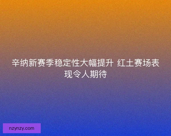 辛纳新赛季稳定性大幅提升 红土赛场表现令人期待
